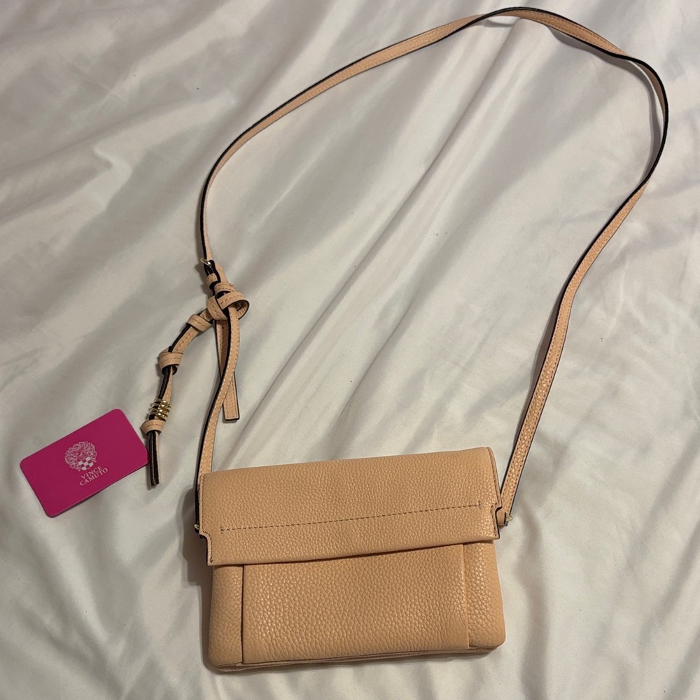 Vince Camuto Elegant Beige Crossbody Bag